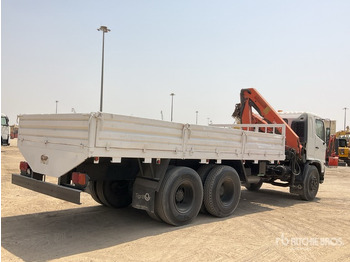 Camion plateau, Camion grue 2007 Hino 500 Palfinger PK1000 4.5 ton Knuckl ... Flatbed Truck with Crane: photos 4