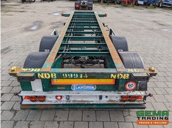 Semi-remorque porte-conteneur/ Caisse mobile Flandria OP CC 2A 20FT 2-Assen ROR DrumBrakes - Leaf Suspension - 3120KG (O1789): photos 5