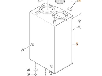 Réservoir hydraulique CASE