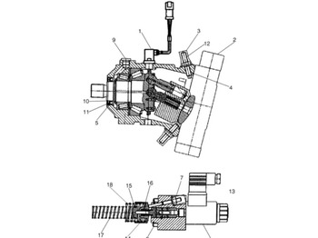 Moteur hydraulique CASE