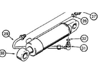 Vérin hydraulique CASE