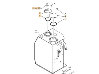 Réservoir hydraulique CASE