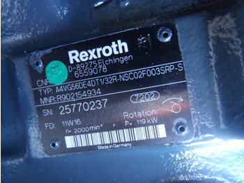 Pompe hydraulique pour Engins de chantier Rexroth A4VG56DE4DT1/32R-NSC02F003SRP-S -: photos 3