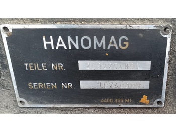 Moteur et pièces HANOMAG