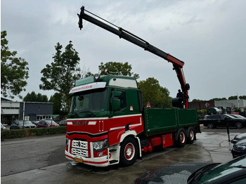 Camion plateau, Camion grue Renault T HIGH 520 6X2 EURO 6 + PALFINGER PK16002 ROTOR FUNCTION: photos 3
