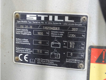 Chariot élévateur STILL RX20-16 FORKLIFT: photos 5