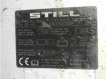 Chariot élévateur STILL RX60-45 FORKLIFT: photos 5