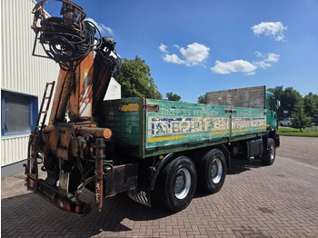 Camion plateau, Camion grue MAN 26.362 6x4 Full spring Euro 2: photos 4