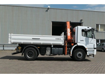 Camion benne, Camion grue Mercedes-Benz 1829 K Axor, Atlas 116.3-A2L, AHK, Greifer,Klima: photos 2