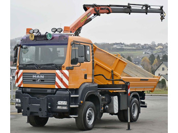 Camion grue, Camion benne MAN TGA 18.360 * PK 10501 + FUNK *4x4: photos 3