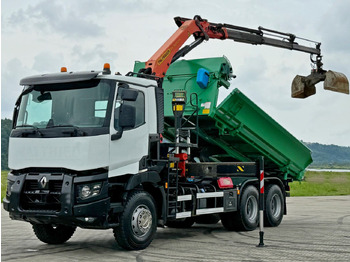 Camion benne, Camion grue Renault C 430 *KIPPER 5,10 m + PK 16001 - K B* 6x4: photos 3