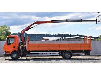 Camion grue Renault MIDLUM 220 DXI *PRITSCHE 7,20m *FASSI F80A.23: photos 5