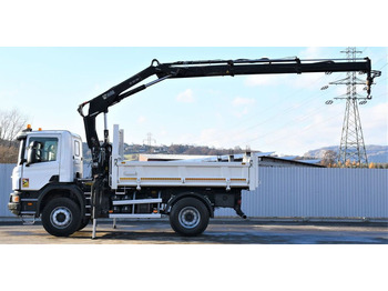 Camion grue, Camion benne Scania P320 Kipper 3,90m *BORDMATIC*HIAB 122B-2DUO* TOP: photos 5