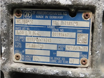 Boîte de vitesse pour Camion MAN Gearbox & Clutch Parts Versnellingsbak 12AS2131TD: photos 3