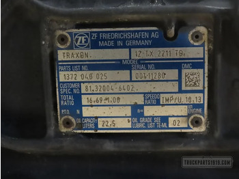 Boîte de vitesse pour Camion MAN Gearbox & Clutch Parts Versnellingsbak Traxon 12TX221: photos 4
