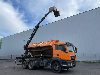 Camion benne, Camion grue MAN TGS 26.360 Tipper + Crane Jonsered J 1090: photos 5 Camion benne, Camion grue MAN TGS 26.360 Tipper + Crane Jonsered J 1090: photos 5