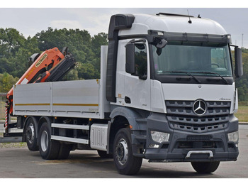 Camion plateau, Camion grue Mercedes-Benz AROCS 2542: photos 3 Camion plateau, Camion grue Mercedes-Benz AROCS 2542: photos 3