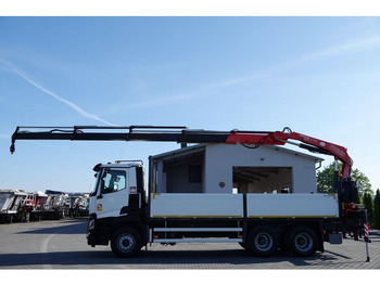 Camion plateau, Camion grue Renault C 380 / 6X4 / SKRZYNIOWY 6.4 M / + HDS FASSI F175A / MAX UDŹWIG: photos 5