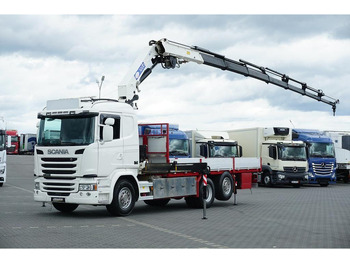 Camion plateau SCANIA G 490