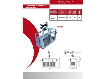 Accessoire pour Grue auxiliaire Iron rotating basket with sliding door CPGPD-4H-F: photos 2