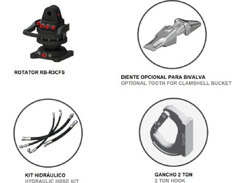 Benne preneuse pour Grue auxiliaire neuf Clamshell bucket with sidewalls BV-L 205: photos 5 Benne preneuse pour Grue auxiliaire neuf Clamshell bucket with sidewalls BV-L 205: photos 5