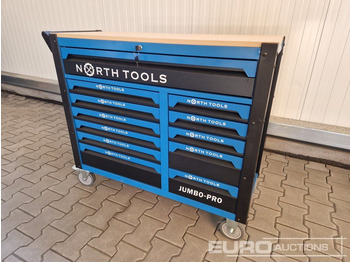 Matériel de chantier Unused NORTH-TOOL JUMBO-PRO 12 Drawer Tool Cabinet,  Professional Tools: photos 3