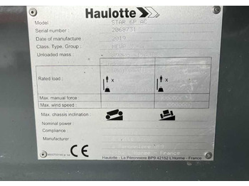 Nacelle à mât vertical Haulotte STAR 6P AC: photos 4