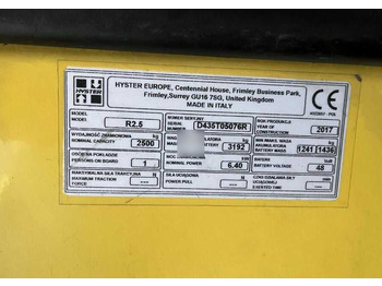 Chariot à mât rétractable Hyster R2.5: photos 4