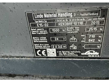 Chariot élévateur électrique Linde E15-01: photos 2