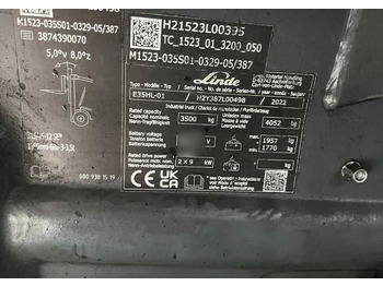 Chariot élévateur électrique Linde E35HL-02: photos 4