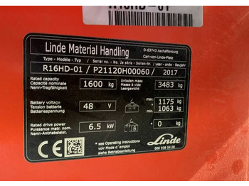 Chariot à mât rétractable Linde R16HD-01: photos 4
