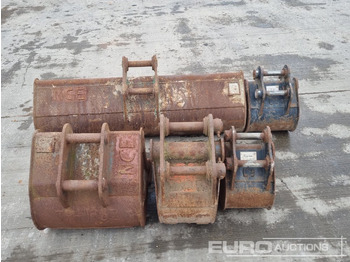 Godet 48" Ditching, 18", 12", 12", 10" Digging Bucket 30-40mm Pin to suit Mini Excavator: photos 4
