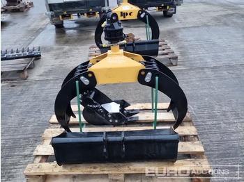 Godet neuf Unused Hydraulic Rotating Wood Grab to suit Crane, 32" Ditching, 8" Digging Bucket 25mm Pin to suit Mini Excavator: photos 2 Godet neuf Unused Hydraulic Rotating Wood Grab to suit Crane, 32" Ditching, 8" Digging Bucket 25mm Pin to suit Mini Excavator: photos 2