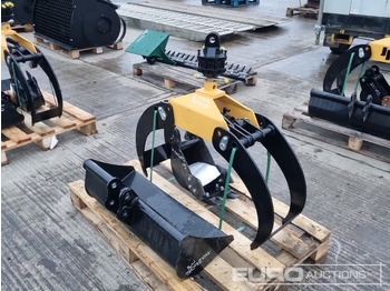 Godet neuf Unused Hydraulic Rotating Wood Grab to suit Crane, 32" Ditching, 8" Digging Bucket 25mm Pin to suit Mini Excavator: photos 3 Godet neuf Unused Hydraulic Rotating Wood Grab to suit Crane, 32" Ditching, 8" Digging Bucket 25mm Pin to suit Mini Excavator: photos 3