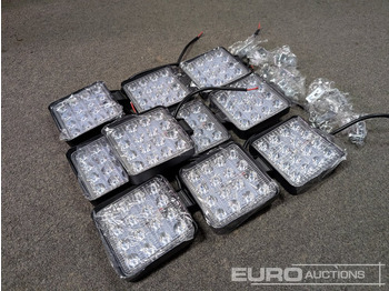 Matériel de chantier Unused LED Work Lights, 48w, 12V/24V, Adjustable Bracket, IP67 Waterproof, 6000k White (10 of): photos 4