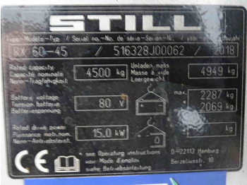 Chariot élévateur électrique STILL RX60-45: photos 5