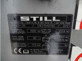 Chariot élévateur électrique Still RX60-20: photos 5