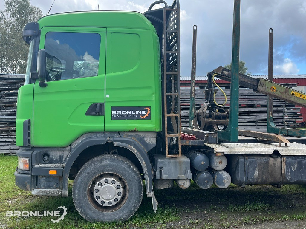 2001 Scania R144 6x4 Loglift + 1997 Närko TP3-RT-280 - Camion grumier, Camion grue: photos 4 2001 Scania R144 6x4 Loglift + 1997 Närko TP3-RT-280 - Camion grumier, Camion grue: photos 4
