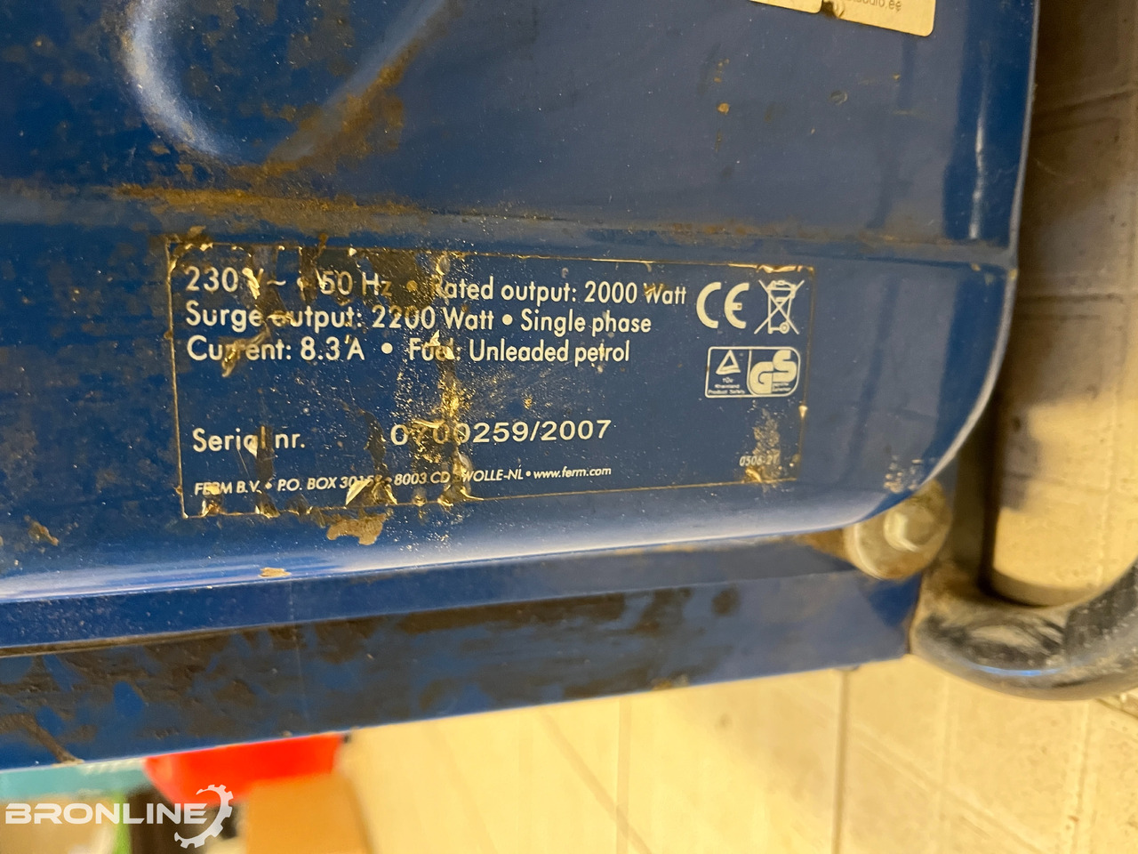 2007 Ferm FGG-2000N Elektrigeneraator - Groupe électrogène: photos 5 2007 Ferm FGG-2000N Elektrigeneraator - Groupe électrogène: photos 5