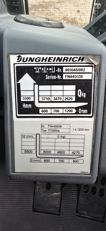 Chariot élévateur Jungheinrich TFG 550 S Stapler Frontstapler Gabelstapler: photos 12
