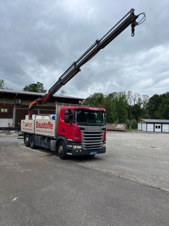 Scania G 410 LG 6x2 Kran Palfinger 20001 - Camion plateau, Camion grue: photos 2 Scania G 410 LG 6x2 Kran Palfinger 20001 - Camion plateau, Camion grue: photos 2