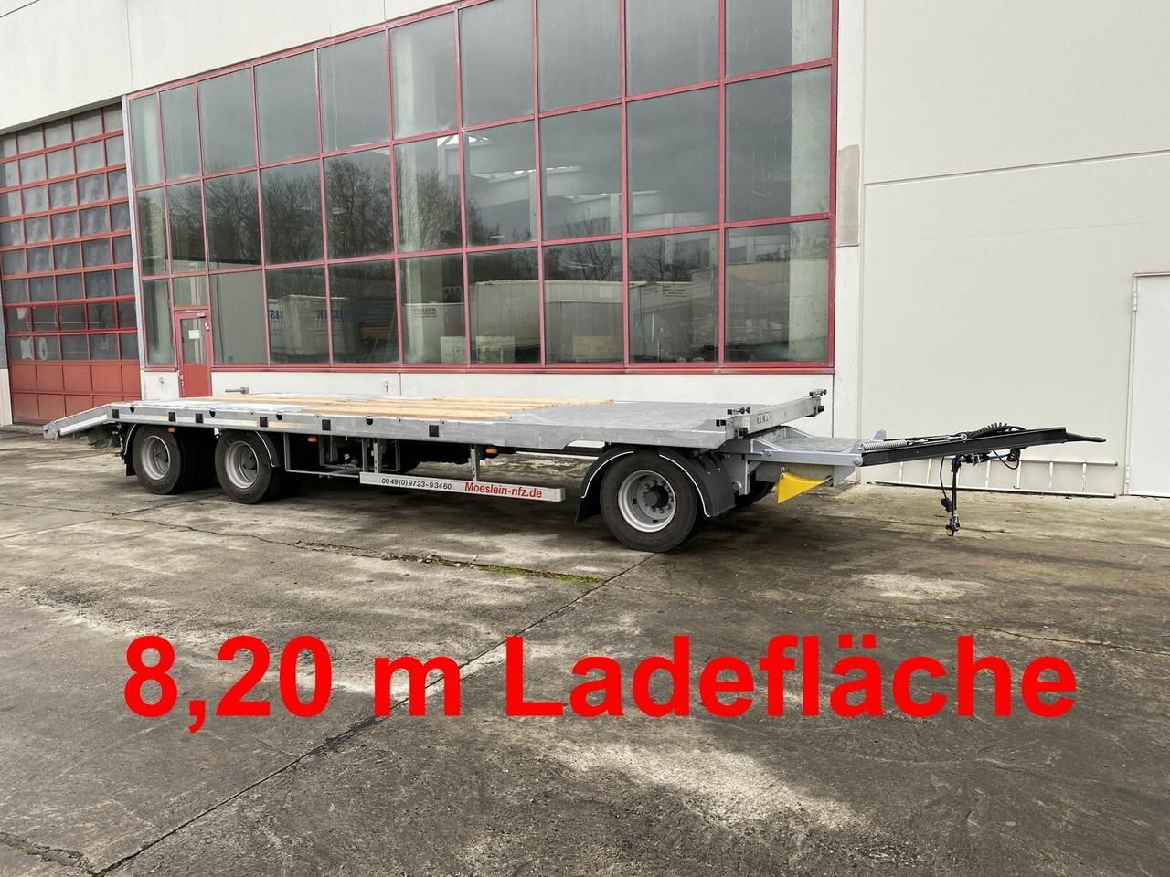 Remorque porte-engin surbaissée Möslein 3 Achs Tieflader gerader Ladefläche 8,10 m,Neuf: photos 1