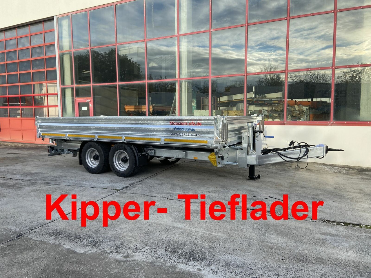 Möslein Kipper Tieflader, Breite Reifen, 5,70 m lang-- - Remorque benne: photos 2 Möslein Kipper Tieflader, Breite Reifen, 5,70 m lang-- - Remorque benne: photos 2