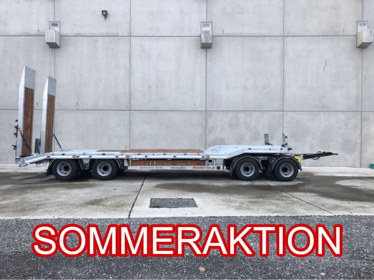Möslein T 4 VB H1 neuer 4 Achs Tieflader hydraulischen Rampen - Remorque porte-engin surbaissée: photos 1 Möslein T 4 VB H1 neuer 4 Achs Tieflader hydraulischen Rampen - Remorque porte-engin surbaissée: photos 1