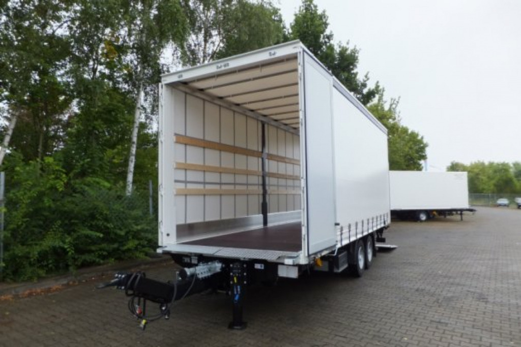 Remorque rideaux coulissants neuf Möslein TPS 11 DL 7,30  neuer Planenanhänger, Ladebordwand + Durchladbar: photos 11