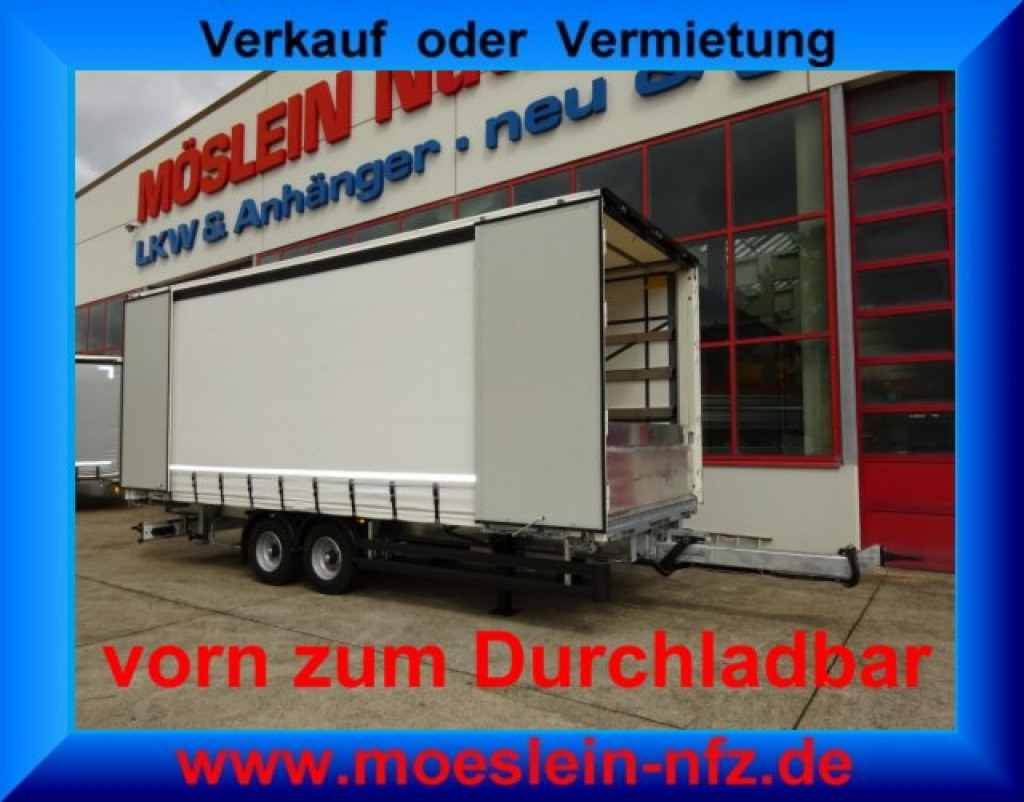 Möslein TPW 105 D Schwebheim Tandem- Planenanhänger Durchladen - Remorque rideaux coulissants: photos 1 Möslein TPW 105 D Schwebheim Tandem- Planenanhänger Durchladen - Remorque rideaux coulissants: photos 1