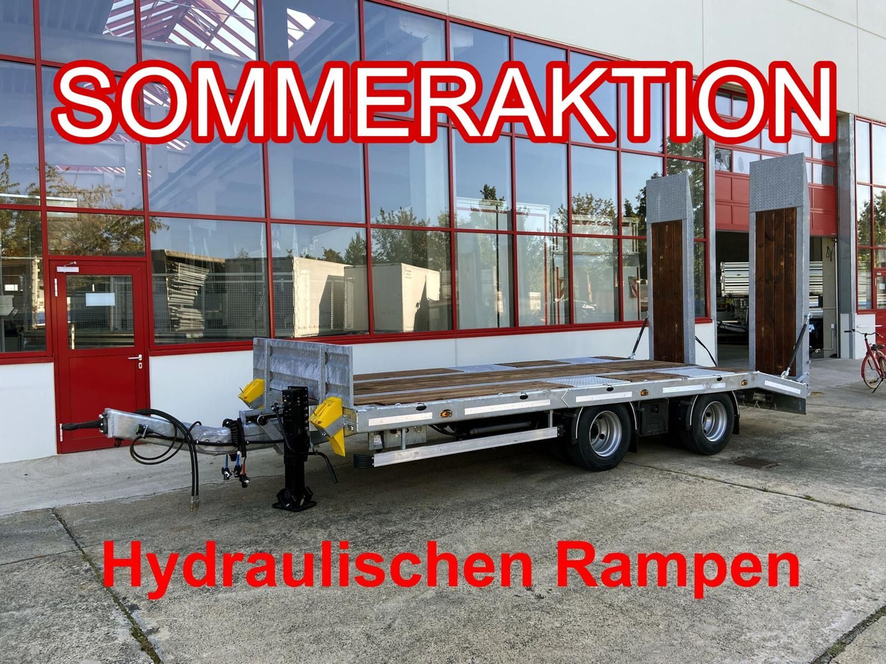 Möslein TT21-6,5 hydr 21 t Tandemtieflader, hydr. Rampen, NEU - Remorque porte-engin surbaissée: photos 1 Möslein TT21-6,5 hydr 21 t Tandemtieflader, hydr. Rampen, NEU - Remorque porte-engin surbaissée: photos 1