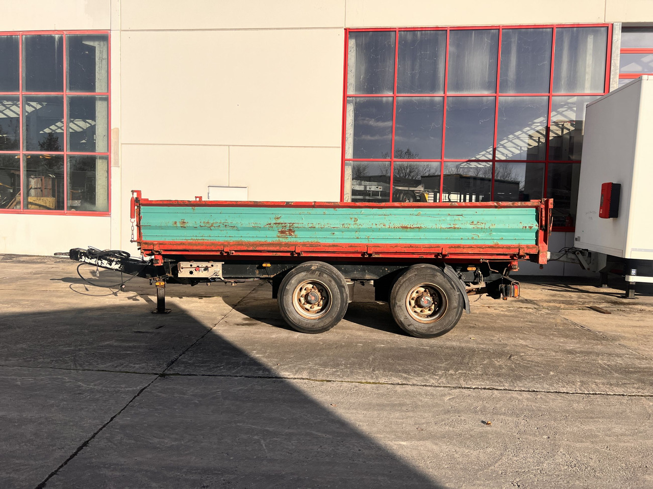 Obermaier OS2-TD190A 19 t Tandemkipper- Tieflader, Breitbereifung - Remorque benne: photos 1 Obermaier OS2-TD190A 19 t Tandemkipper- Tieflader, Breitbereifung - Remorque benne: photos 1