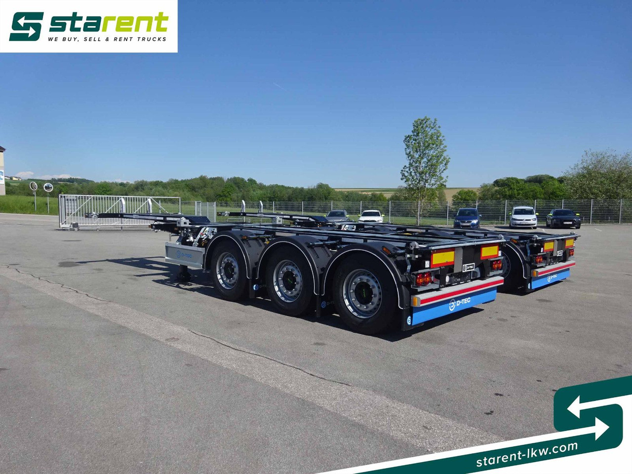 Semi-remorque porte-conteneur/ Caisse mobile D-TEC Flexitrailer LS Containerchassis ADR, Liftachse: photos 7