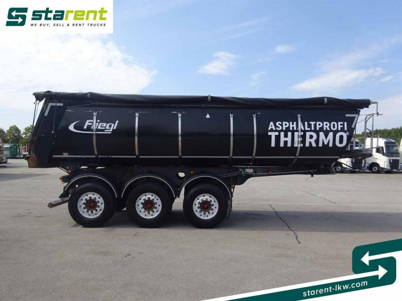 Fliegl 3-Achs Thermomulde 25m³ Liftachse SAF ALCOA - Semi-remorque benne: photos 4 Fliegl 3-Achs Thermomulde 25m³ Liftachse SAF ALCOA - Semi-remorque benne: photos 4
